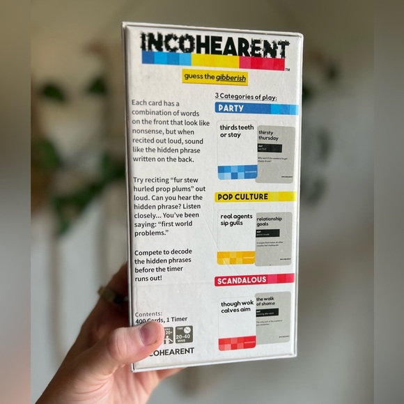 Incohearent Party Game Viral Guess the Gibberish, Funny Adult Card Game Word - Picture 2 of 6